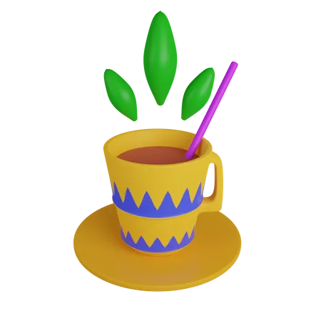 Carnival Coffee 3 D Illustration Contains PNG BLEND GLTF And OBJ Files 3D Icon