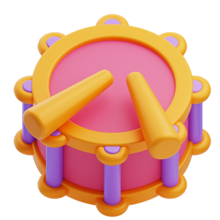 Carnival Drum  3D Icon