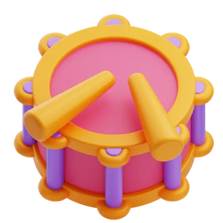 Carnival Drum  3D Icon