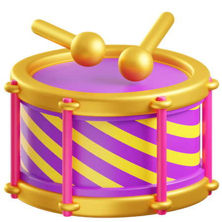 Carnival Drum  3D Icon