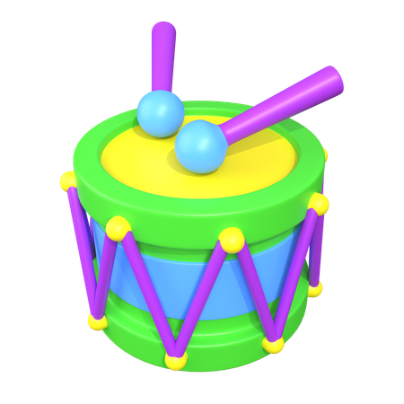 Carnival Drum  3D Icon