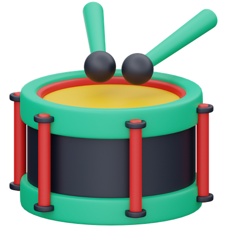 Carnival Drum  3D Icon