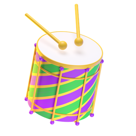 Carnival Drum  3D Icon