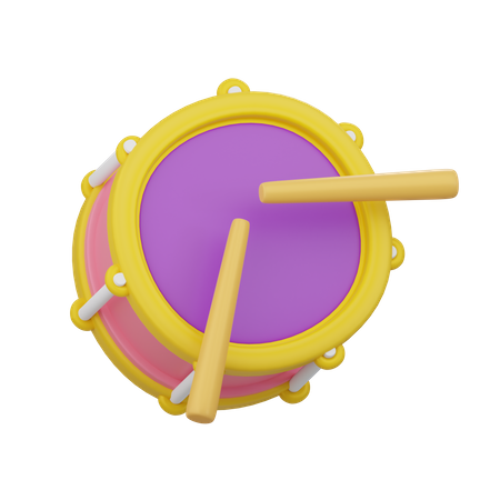 Carnival Drum  3D Icon
