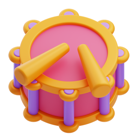 Carnival Drum  3D Icon