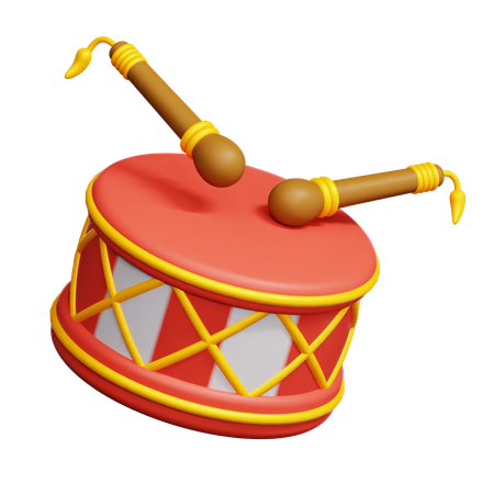 Carnival Drum  3D Icon