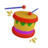 drum music emoji 3d