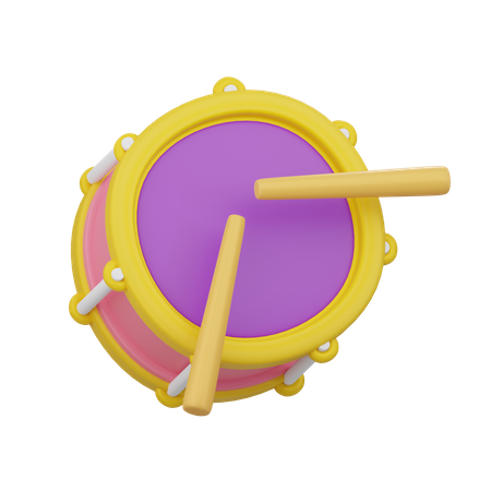 Carnival Drum  3D Icon