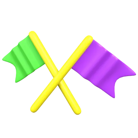 Carnival Flags  3D Icon