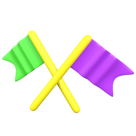 Carnival Flags  3D Icon