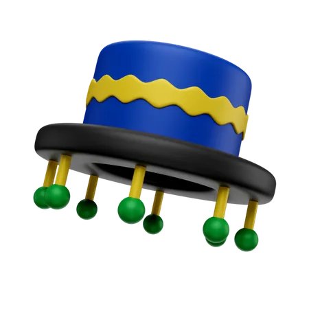 3 D Render Illustration Carnaval Hat 3D Icon