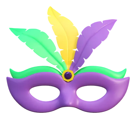 Mardi Gras Traditional Mask Icon 3 D Illustration 3D Icon