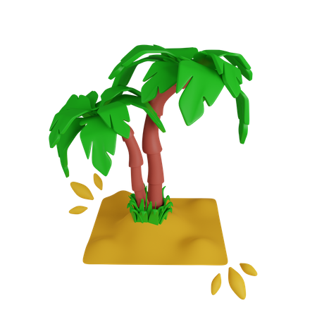 Carnival Palm Tree  3D Icon