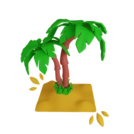 Carnival Palm Tree  3D Icon