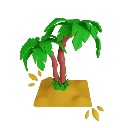 Carnival Palm Tree  3D Icon
