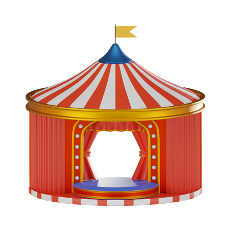 Carnival Stage  3D Icon