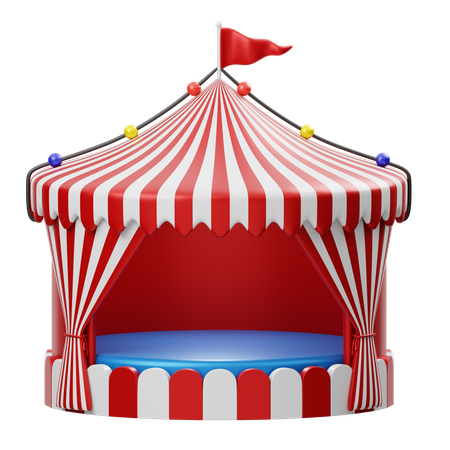 Carnival Stage  3D Icon