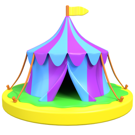 Carnival Tent 3D Icon