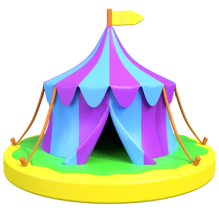 Carnival Tent 3D Icon