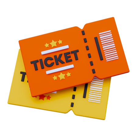 Carnival Ticket  3D Icon