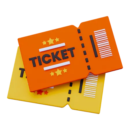 Carnival Ticket  3D Icon