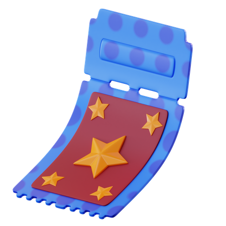 Carnival Ticket  3D Icon