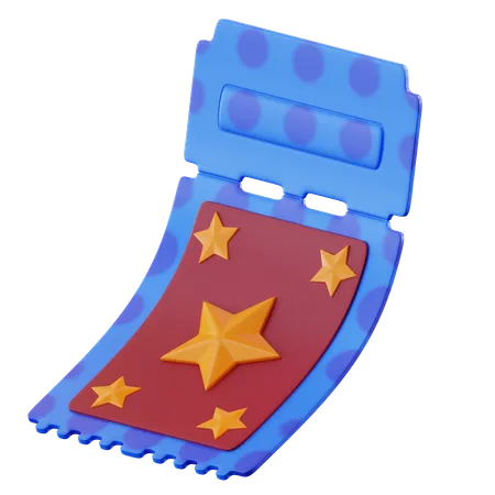 Carnival Ticket  3D Icon