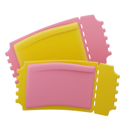 Carnival Ticket  3D Icon