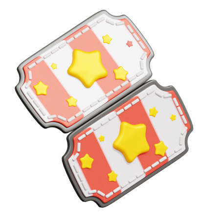 Carnival Ticket  3D Icon