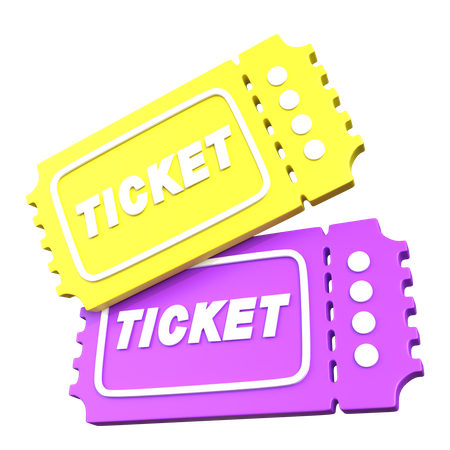 Carnival Ticket  3D Icon