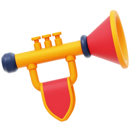 Carnival Trumpet  3D Icon