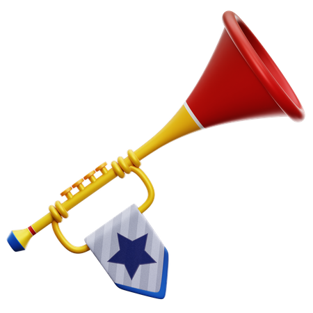 Carnival Trumpet  3D Icon