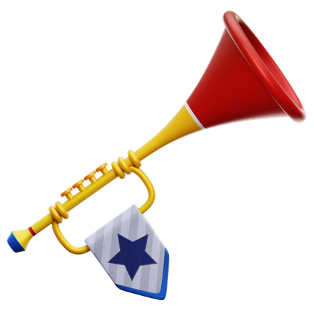 Carnival Trumpet  3D Icon