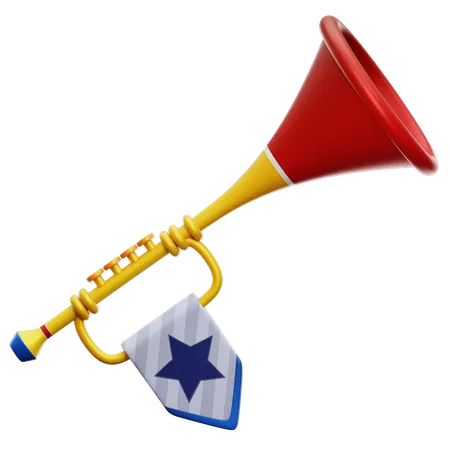 Carnival Trumpet  3D Icon