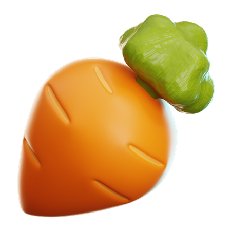 Carotte  3D Icon