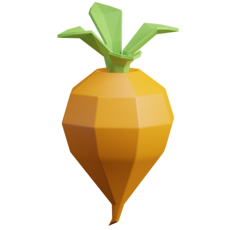 Carotte  3D Icon