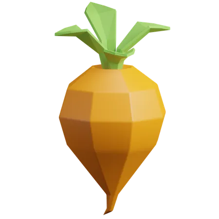Carotte  3D Icon