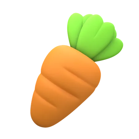 Carotte  3D Icon