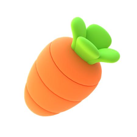 Carotte  3D Icon