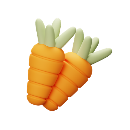 Carotte  3D Icon