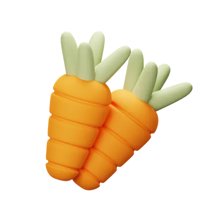 Carotte  3D Icon