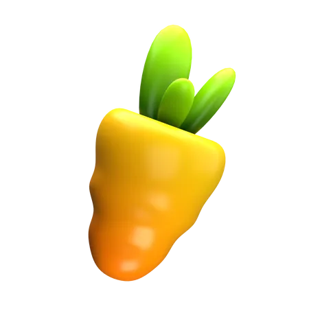 Carotte  3D Icon