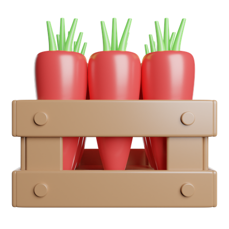 Carottes  3D Icon