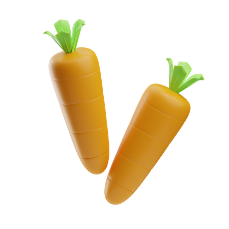 Carottes  3D Icon