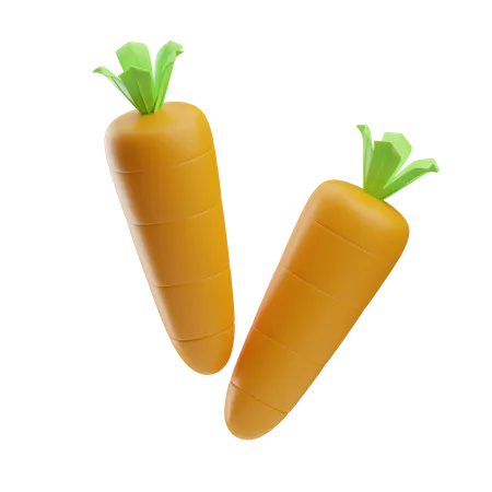 Carottes  3D Icon