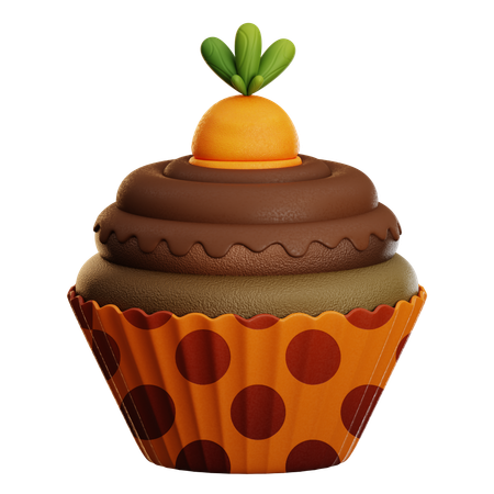 Cupcakes à la carotte  3D Icon