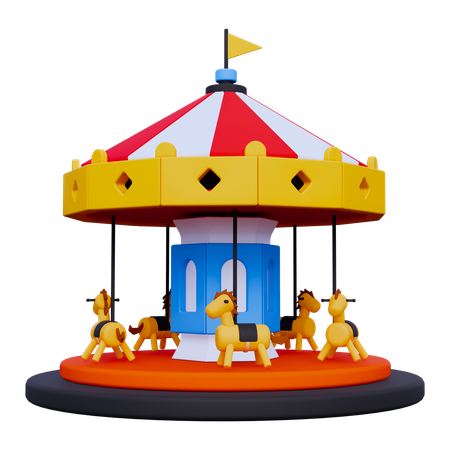 Carousel Carnival  3D Icon