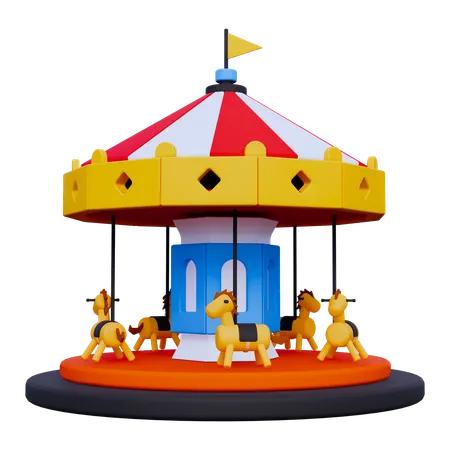 Carousel Carnival  3D Icon