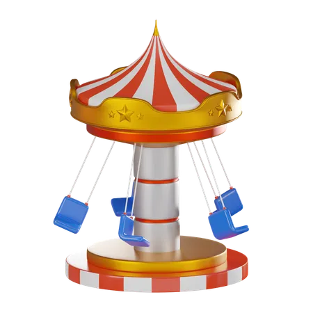 Carousel Chair  3D Icon