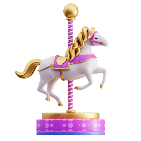 Carousel Horse  3D Icon